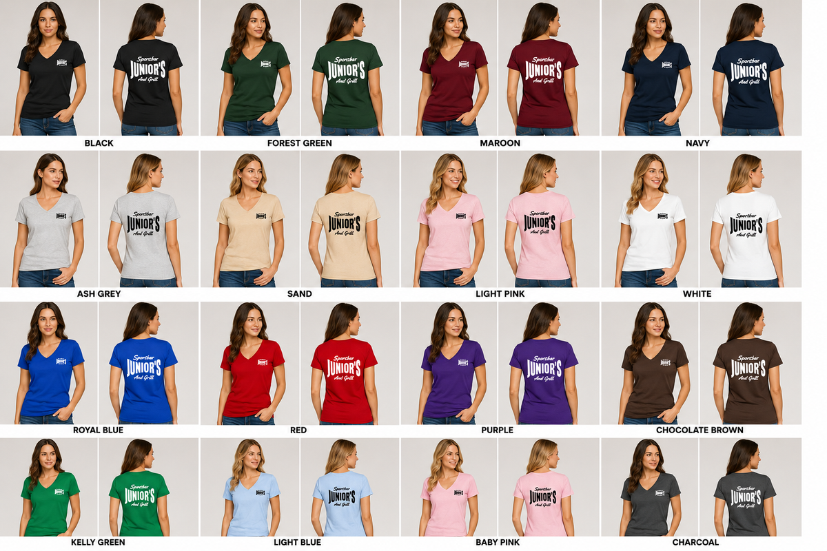 Women's Junior's Sports Bar  T-Shirts - Soft Touch
