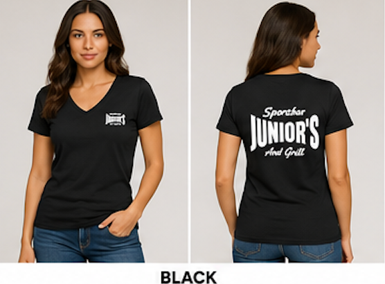 Women's Junior's Sports Bar  T-Shirts - Soft Touch
