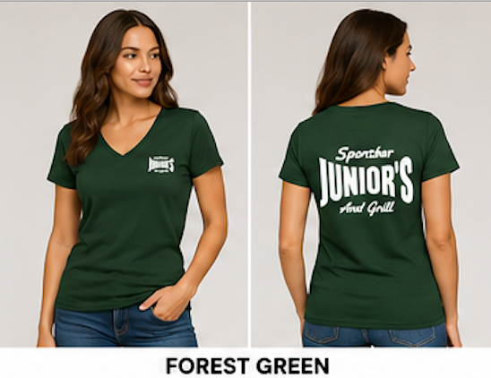 Women's Junior's Sports Bar  T-Shirts - Soft Touch