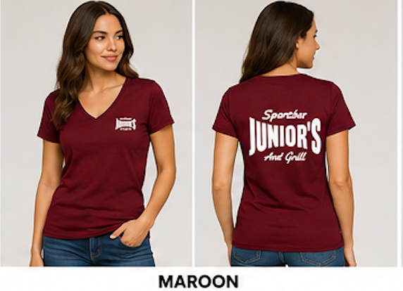 Women's Junior's Sports Bar  T-Shirts - Soft Touch