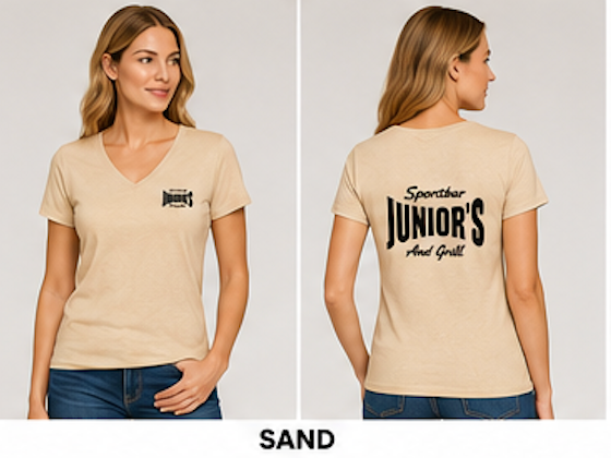 Women's Junior's Sports Bar  T-Shirts - Soft Touch