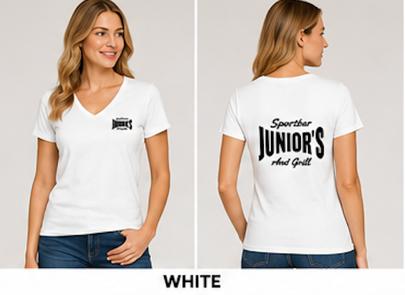 Women's Junior's Sports Bar  T-Shirts - Soft Touch