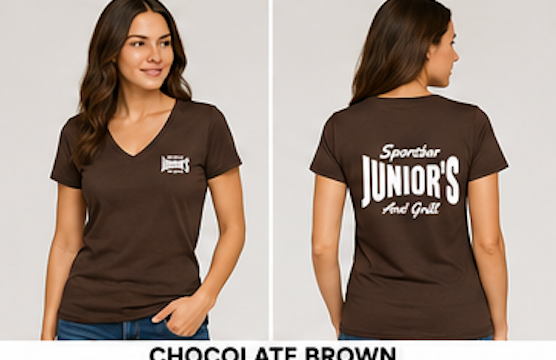 Women's Junior's Sports Bar  T-Shirts - Soft Touch