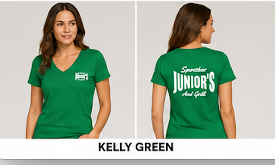 Women's Junior's Sports Bar  T-Shirts - Soft Touch
